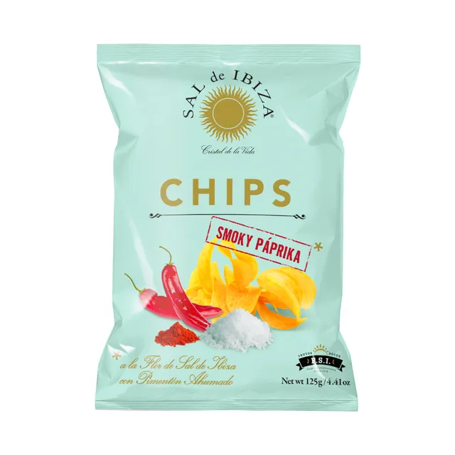 The Fine Cheese Co. Sal de Ibiza chips paprika fumé 125g