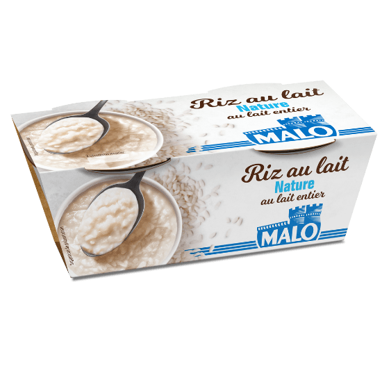 Malo Les Desserts riz au lait dessert lacté nature