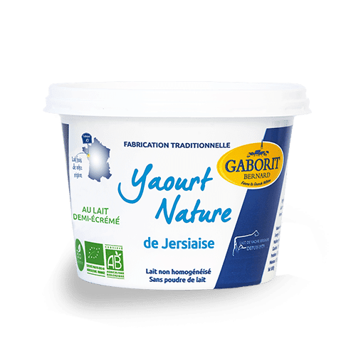 Maison Gaborit Yaourt Vache Nature Demi-écrémé yaourt bio 500g