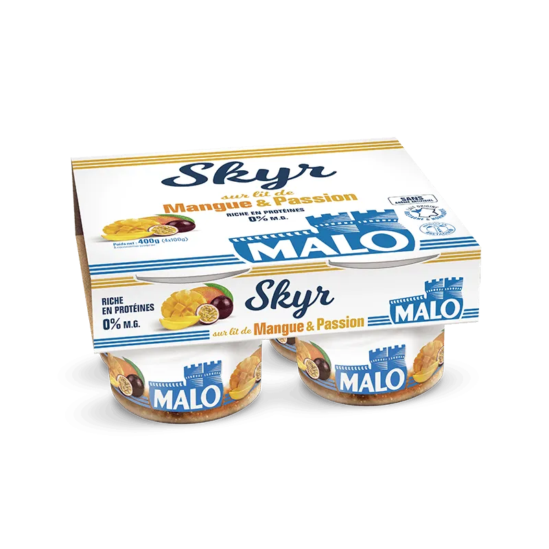 Malo Les Skyrs Skyr 0% Mangue Passion