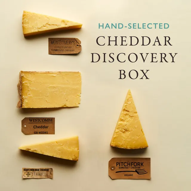 The Fine Cheese Co. Cheddar Discovery Box Coffret 5 Cheddars