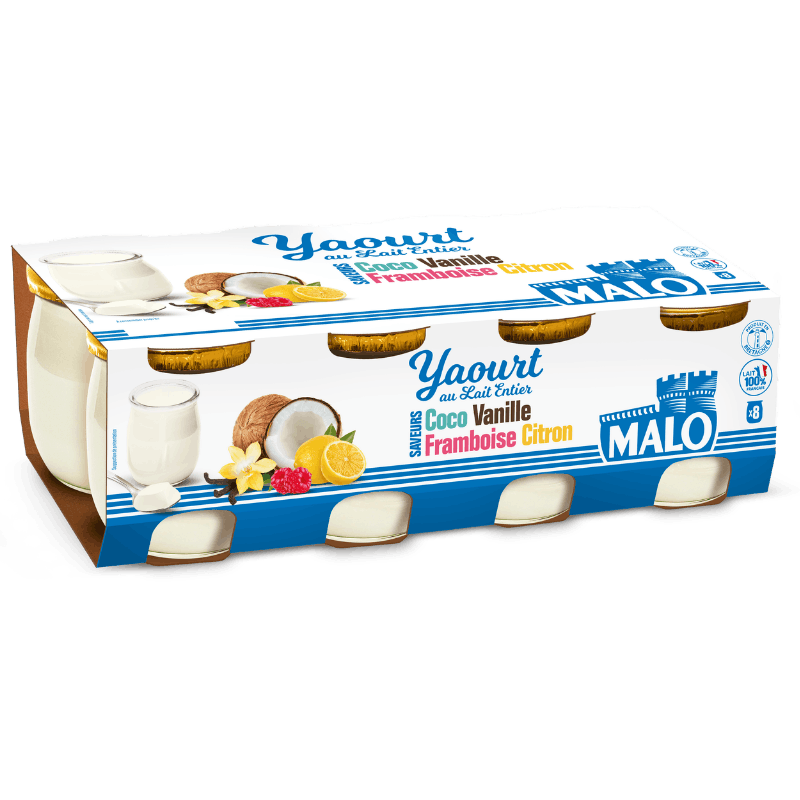 Malo Les Yaourts Panaché yaourt lait entier