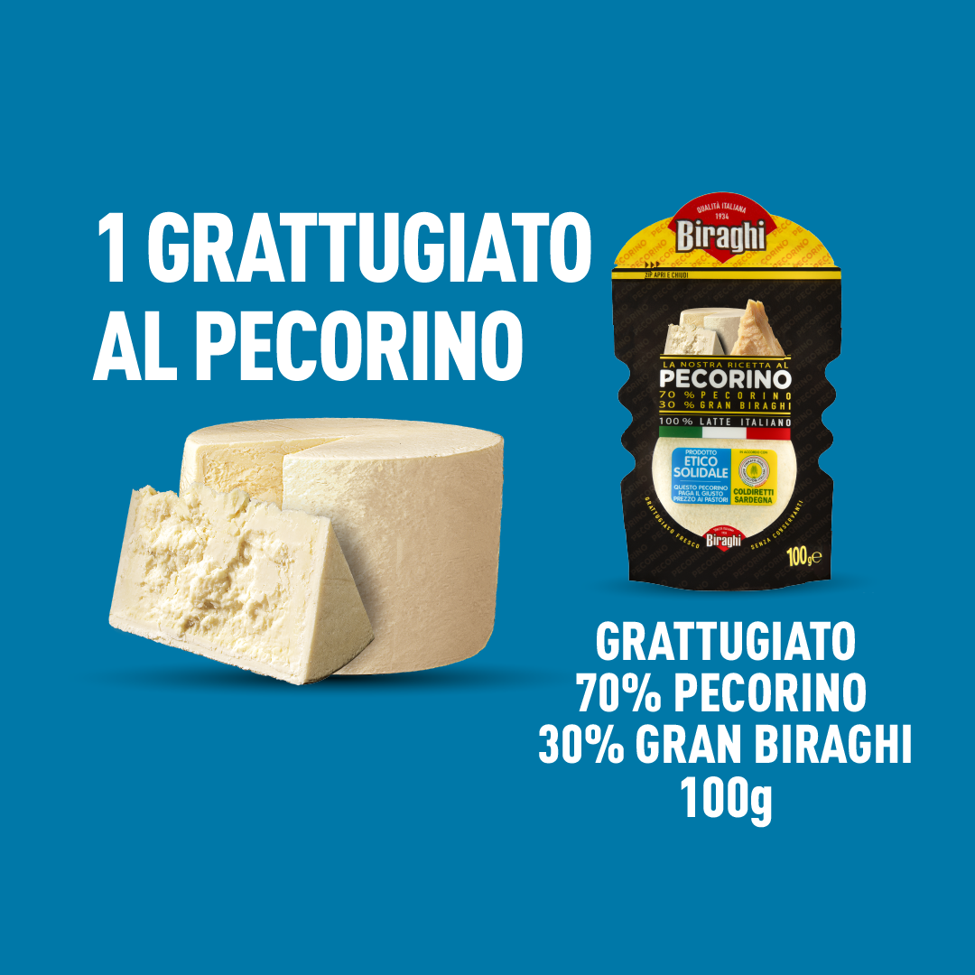Biraghi Gran Biraghi coffret fromages italiens 6 pièces rapé