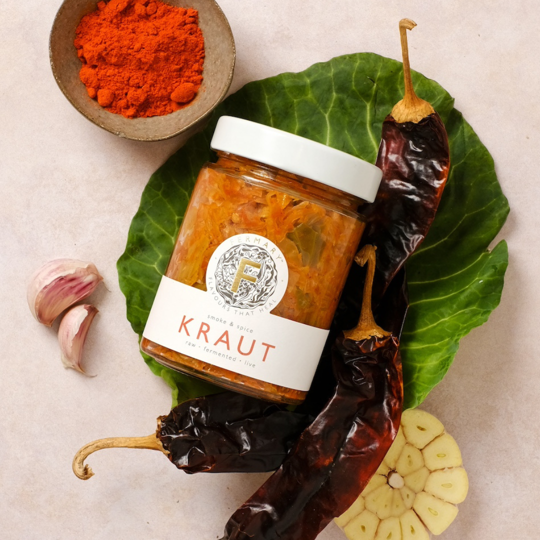THE FINE CHEESE CO. Fermary Smoke & Spice Kraut 300g fermenté