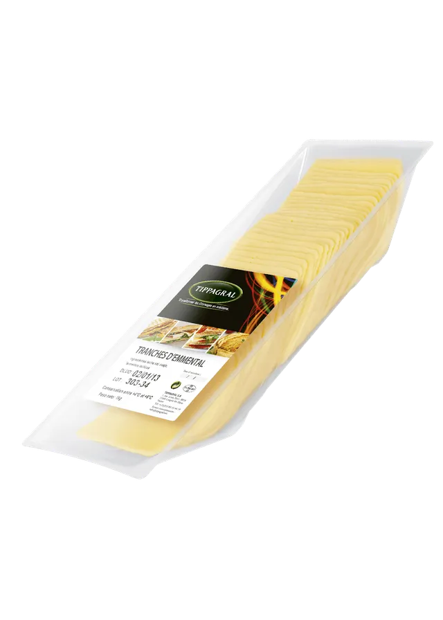 Tippagral Tranches Emmental 10x10 tranches 500g