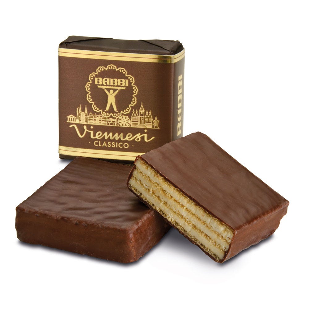Babbi Viennesi Classico de Luxe gaufrettes vanille chocolat