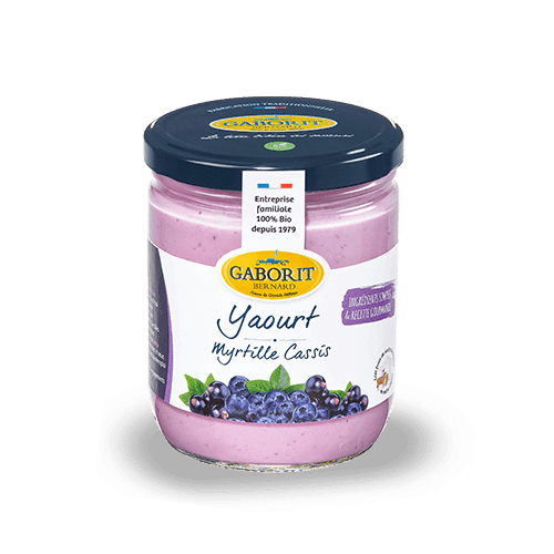 Maison Bernard Gaborit Yaourt Bio Vache Myrtille Cassis Onctueux