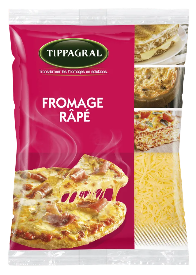 Tippagral Râpé fromage râpé au lait de vache cuisine