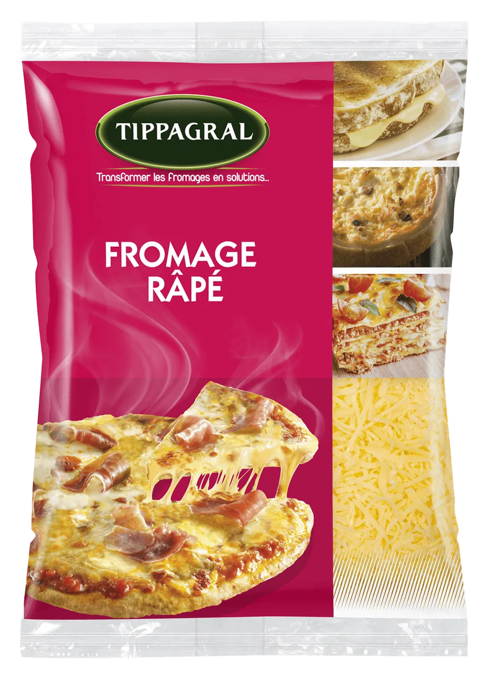 Tippagral Râpé fromage râpé au lait de vache cuisine