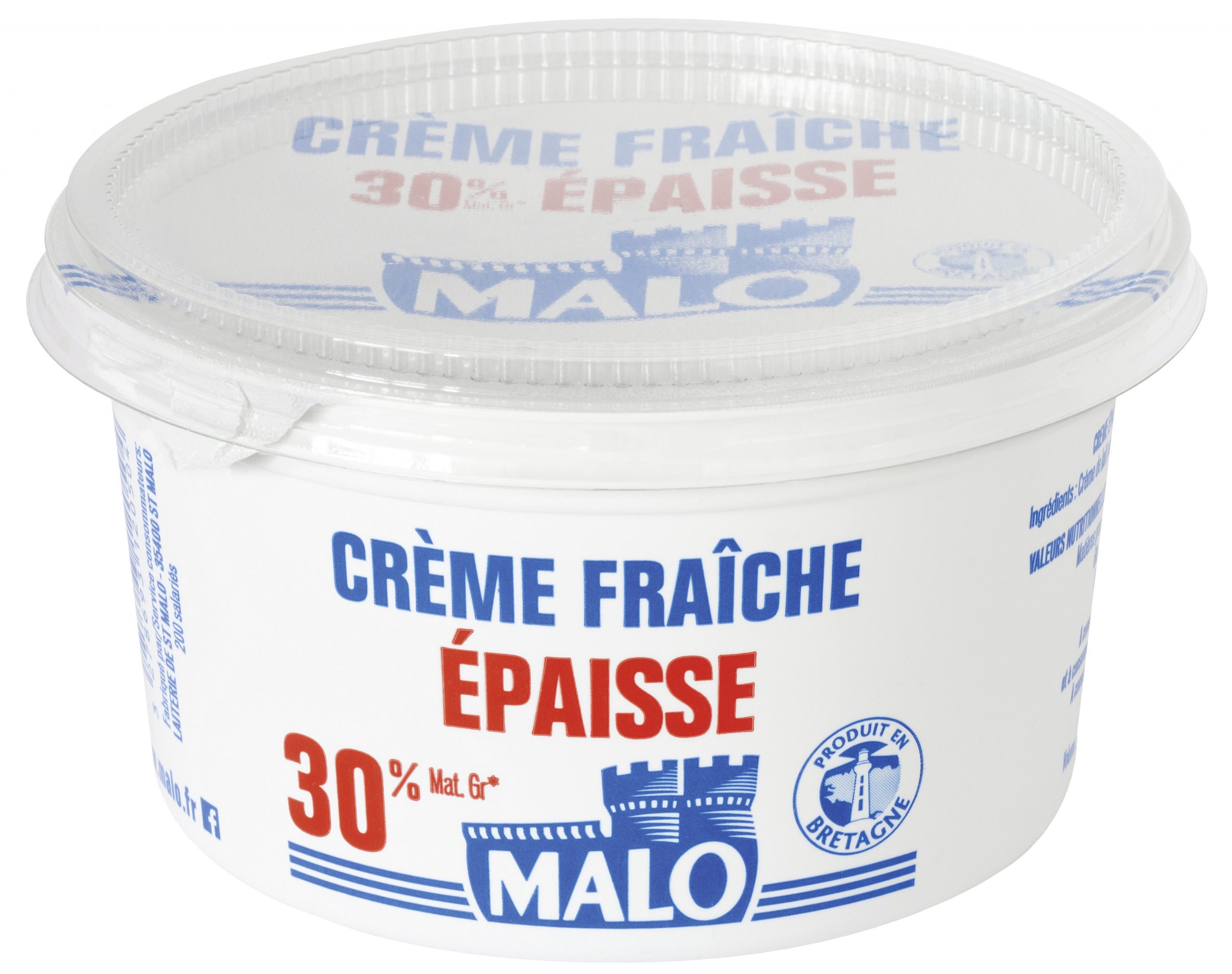 Malo Les Crèmes fraîches Épaisse 30% MG crème fraîche