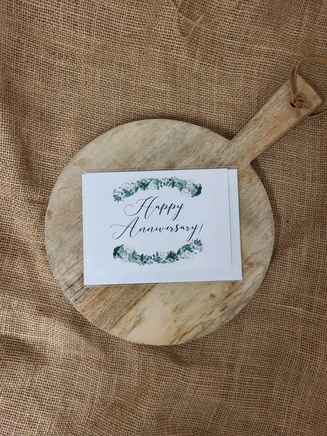 Doodling Lucy carte anniversaire florale A6 fromage