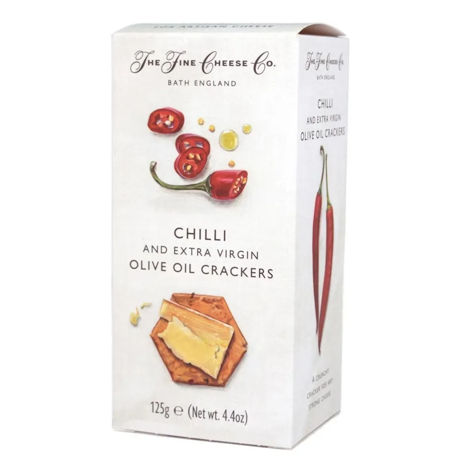 The Fine Cheese Co. crackers piment huile d'olive 125g cheddar