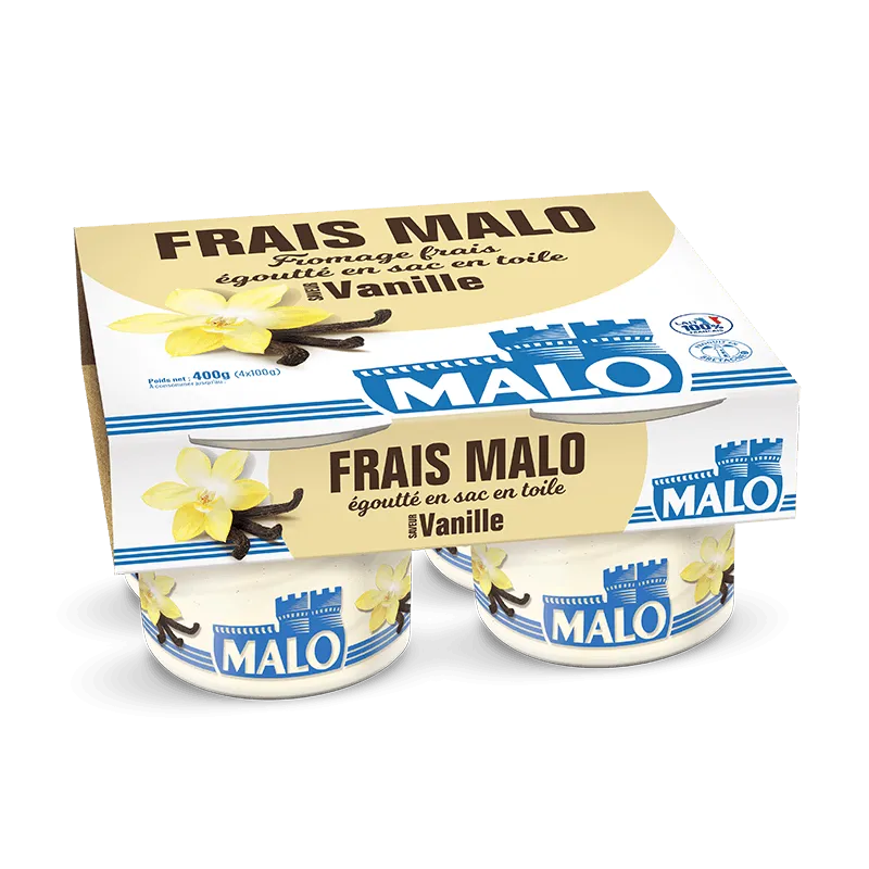 Malo Les Fromages frais vanille fromage frais doux