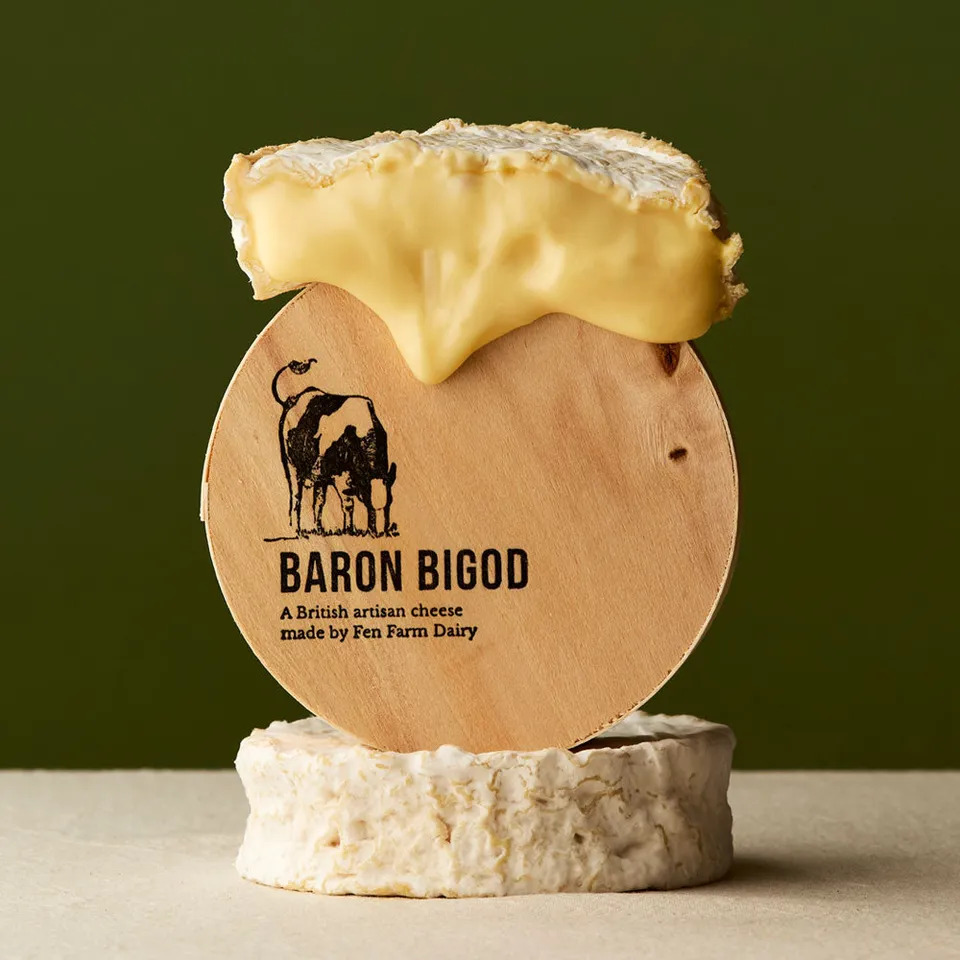 The Fine Cheese Co. Baby Baron Bigod fromage 250g pâte molle