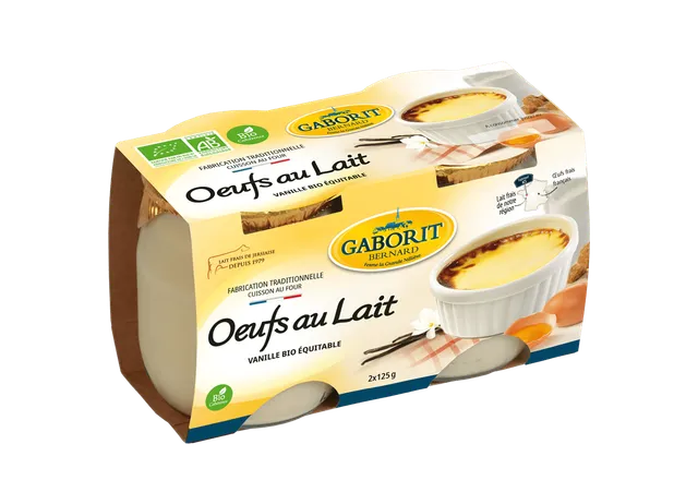 Maison Bernard Gaborit Oeufs au lait bio dessert vanille