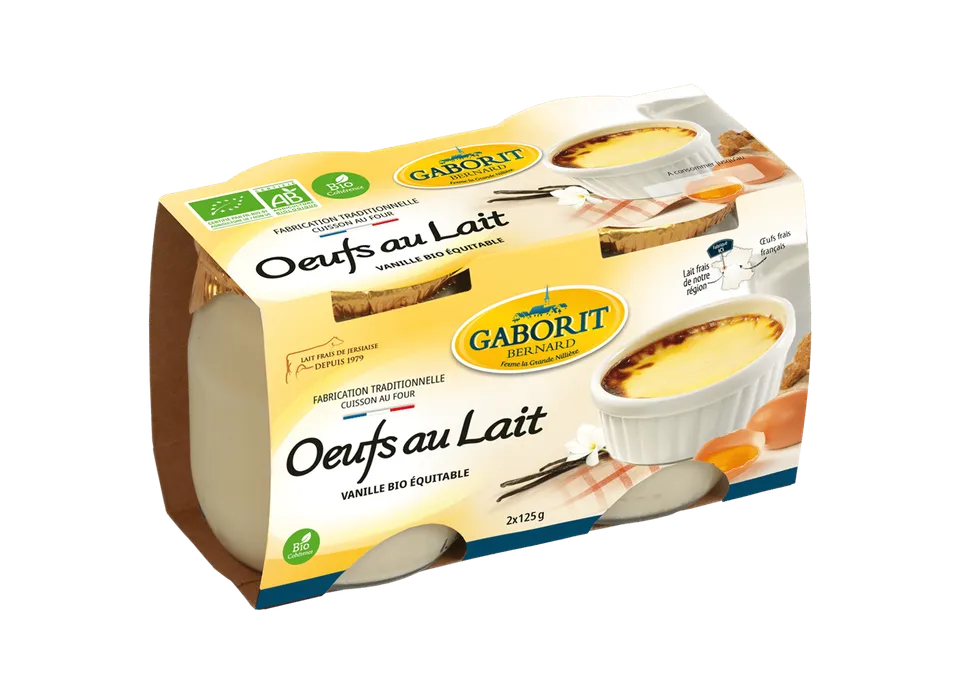 Maison Bernard Gaborit Oeufs au lait bio dessert vanille