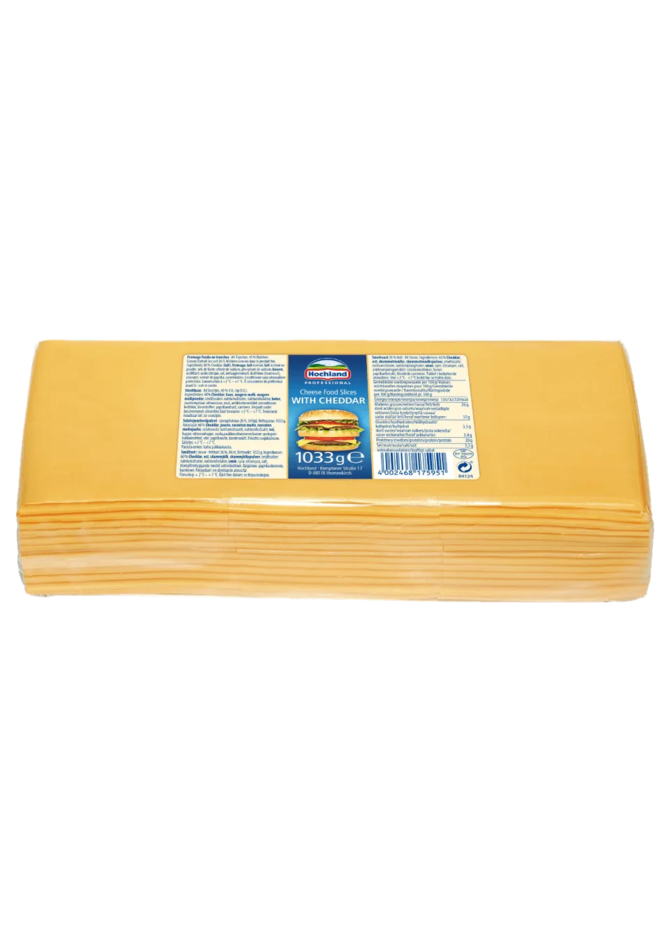 Tippagral Tranches Cheddar fondu fromage fondant