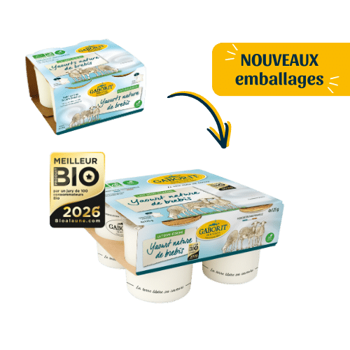 Maison Bernard Gaborit Yaourt bio de brebis nature - yaourt onctueux