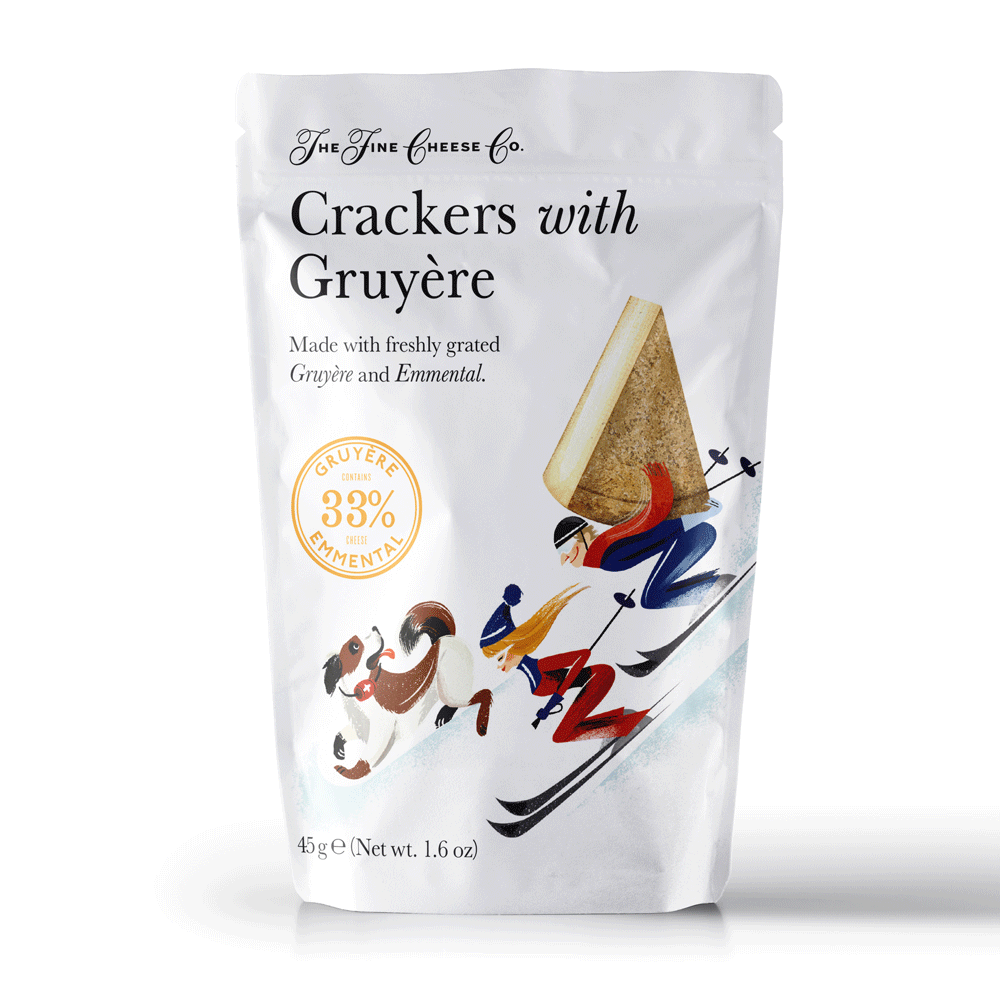 THE FINE CHEESE CO. Crackers gruyère sachet nomade 45g