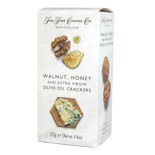 THE FINE CHEESE CO. Crackers noix miel et huile d'olive 125g