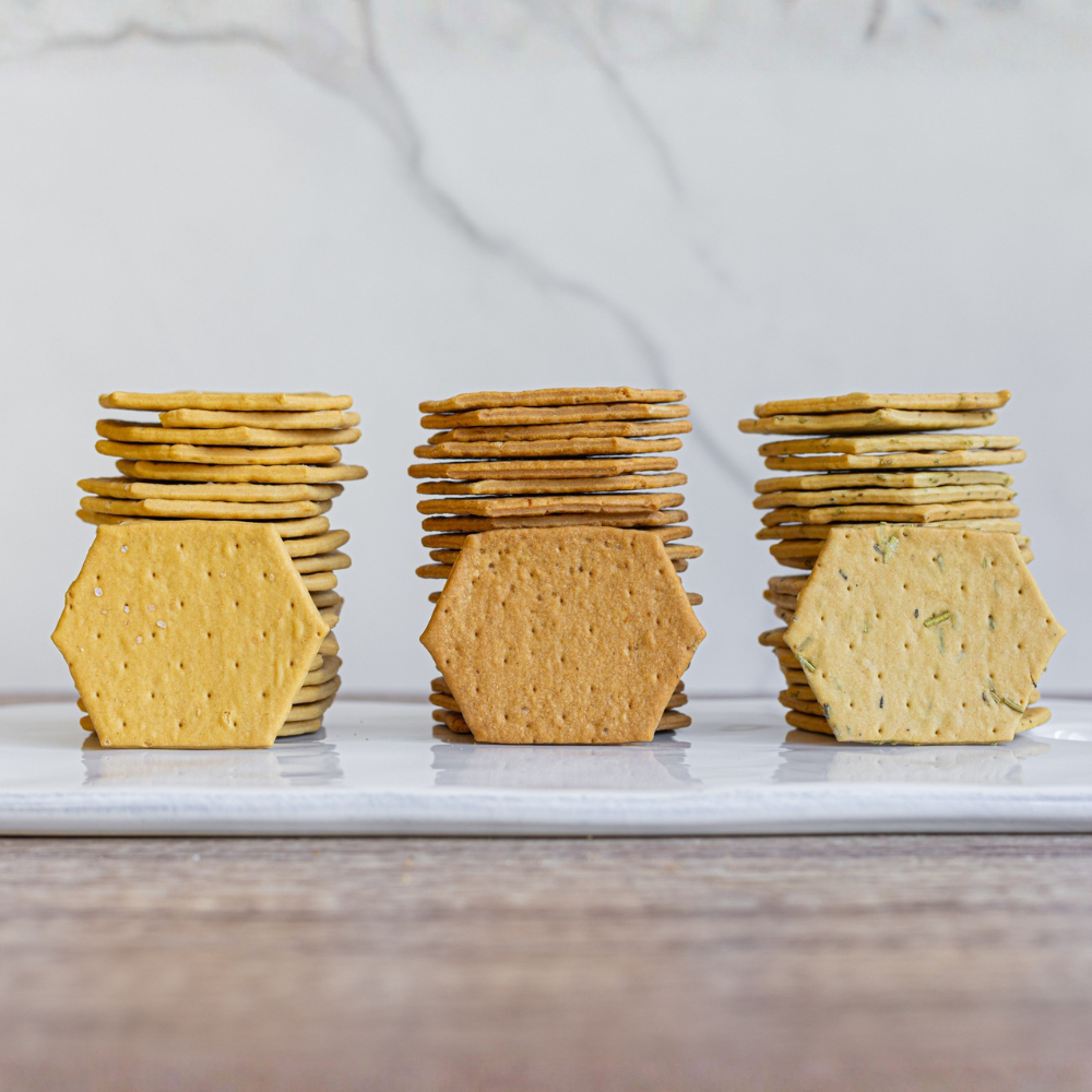 The Fine Cheese Co. Crackers assortiment huile olive 12x100g romarin