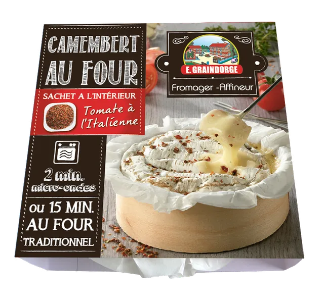 Graindorge Camemberts au four camembert 250g tomates