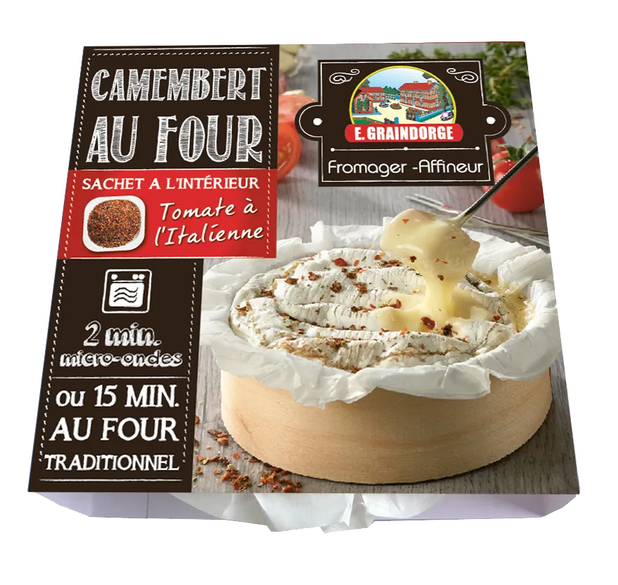 Graindorge Camemberts au four camembert 250g tomates