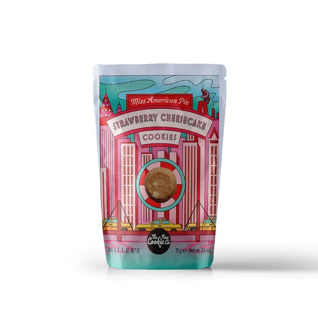 The Fine Cheese Co. Miss American Pie biscuits cheesecake fraise 75g