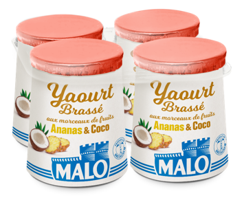 Malo Les Yaourts yaourt ananas coco