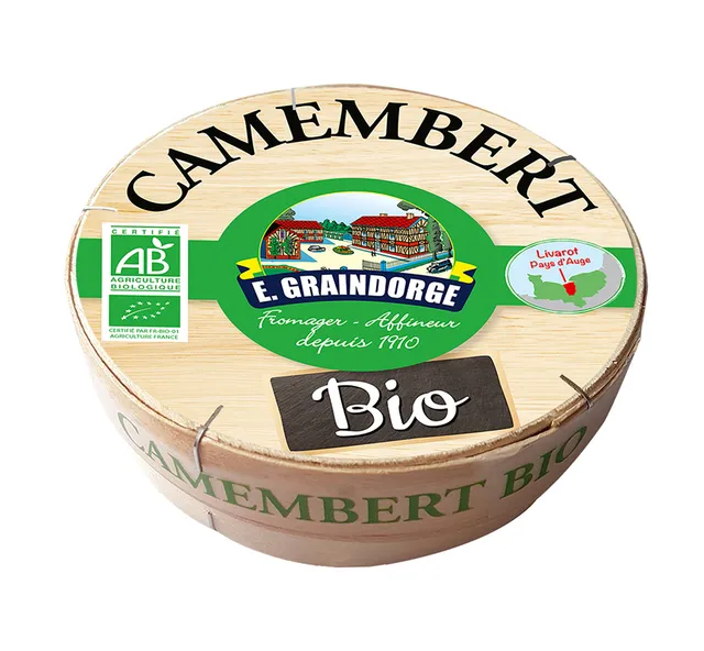 Graindorge Camembert Bio fromage 250g lait thermisé