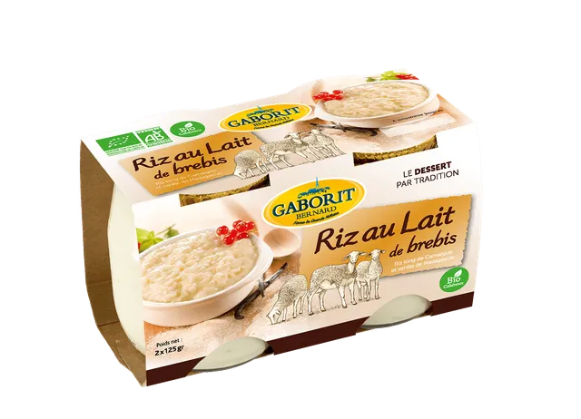 Maison Bernard Gaborit Riz au lait brebis bio vanille